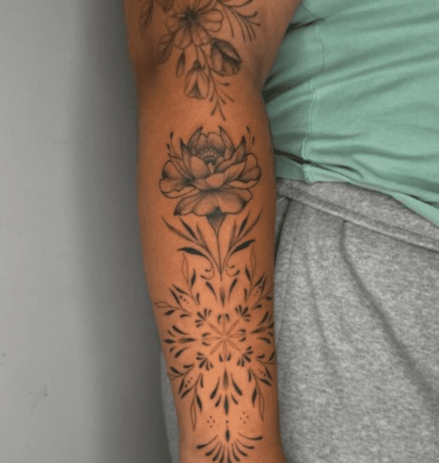 Get a new full arm tattoo with Simmer Tattoo